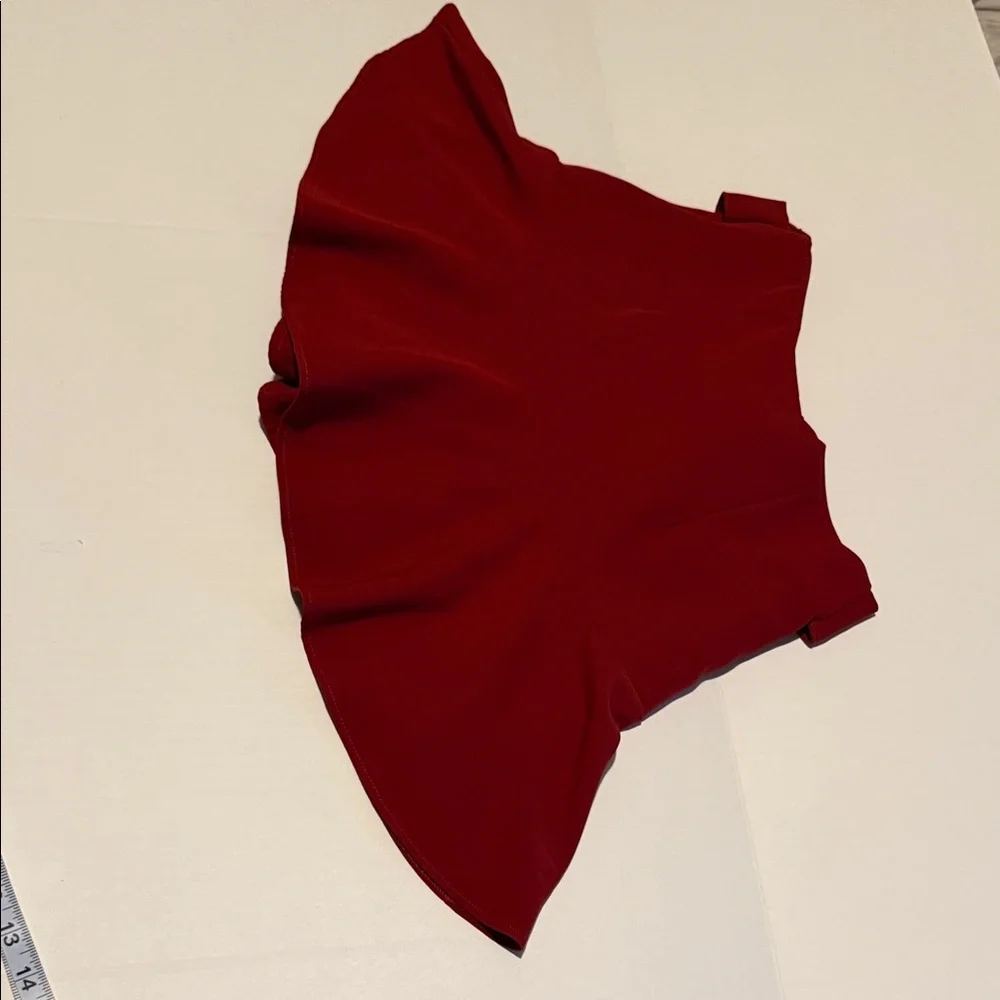 Zara Bold Red Women's Skorts 26 - Picture 4 of 8